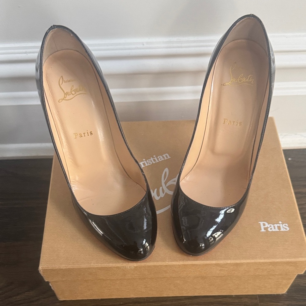Christian Louboutin Glossy Black Heels